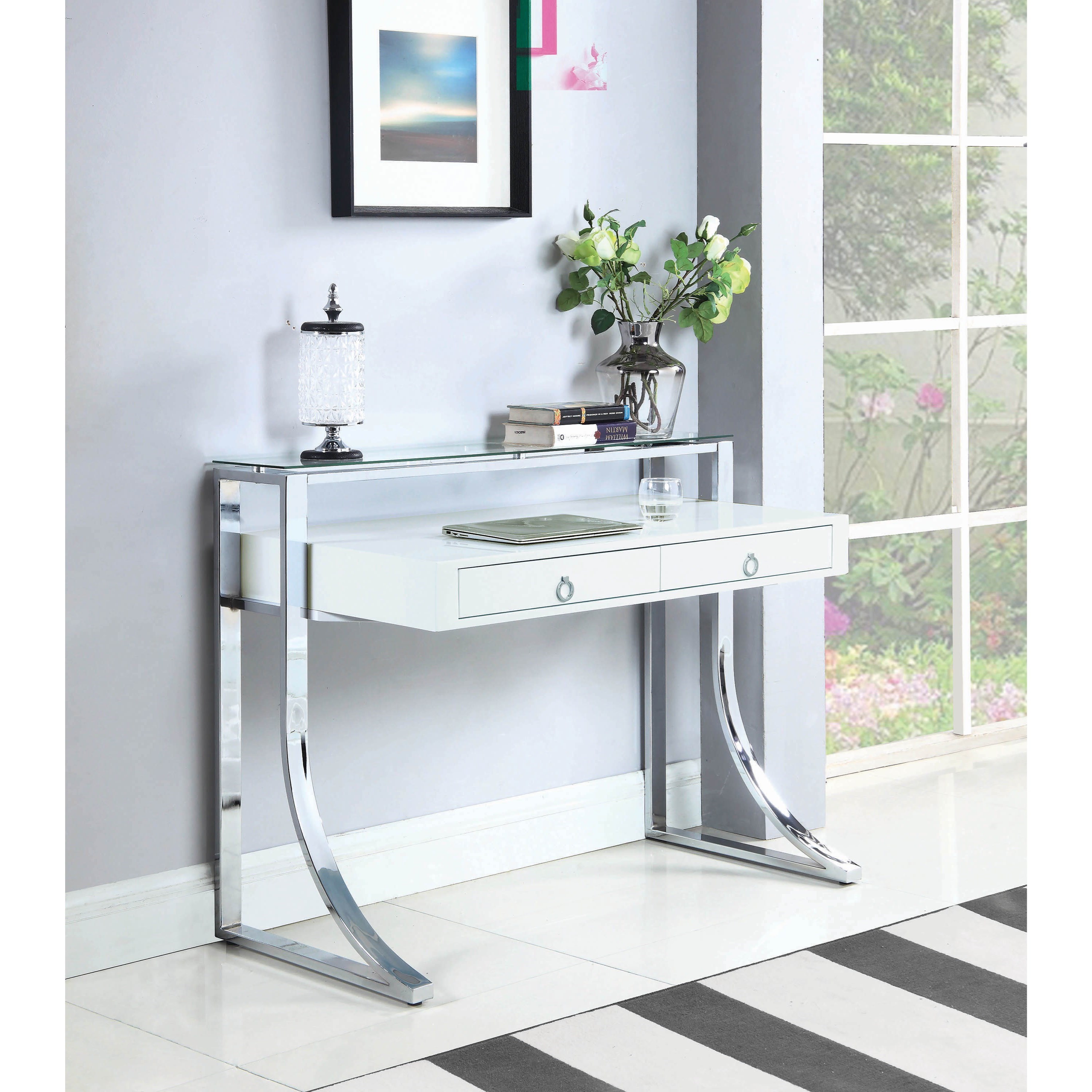 Stoughton store glass desk